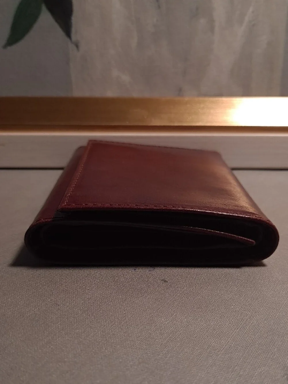 Zenyetti Italian Classic Men's Leather Wallet Deep Burgundy Oxblood Red Premium